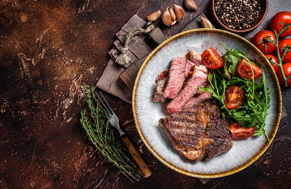 Régime Thonon menu semaine 1 steak salade et tomates à volonté